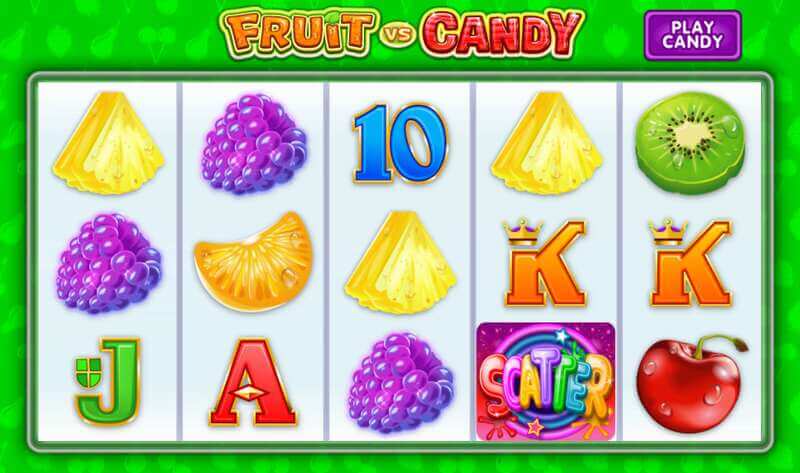Fruit Vs Candy Slot Microgaming di dalam Situs W88