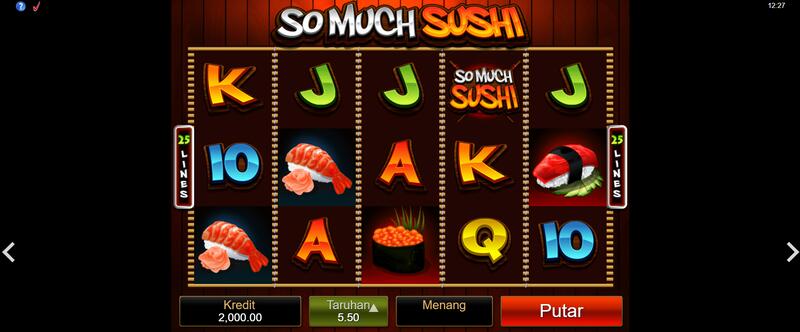 Petunjuk Menuju So Much Sushi Slot dalam Bandar W88