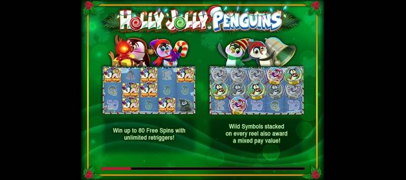 Holly Jolly Penguins W88