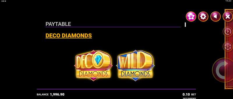 Kumpulan Simbol dan Fitur Bonus Deco Diamonds